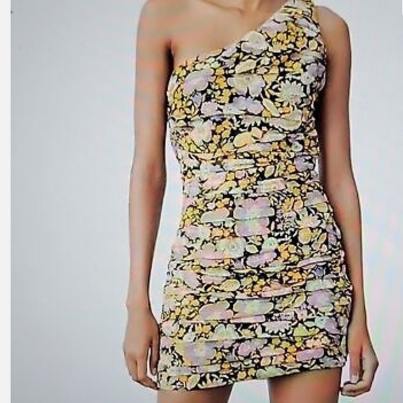 Zara Dresses & Skirts - NWT ZARA ONE SHOULDER RUCHED DRESS in size M